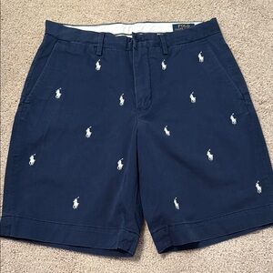 Polo by Ralph Lauren Blue Flat Front Shorts